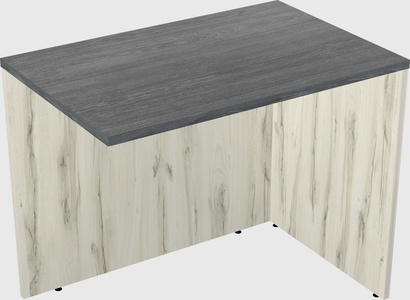 Desk return - wooden base