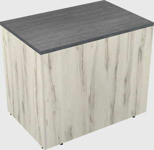 Desk return - wooden base