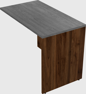Desk return - wooden base