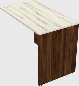 Desk return - wooden base