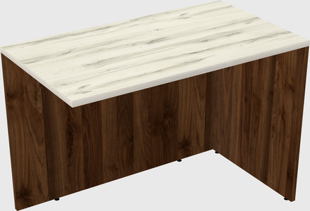Desk return - wooden base