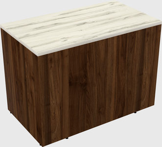 Desk return - wooden base