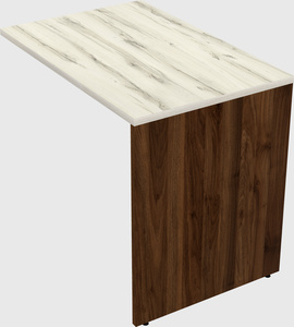 Desk return - wooden base