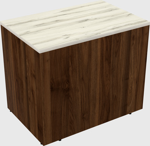 Desk return - wooden base