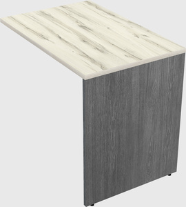 Desk return - wooden base