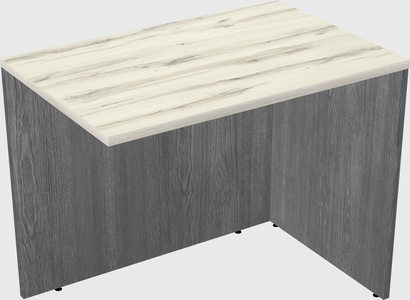 Desk return - wooden base