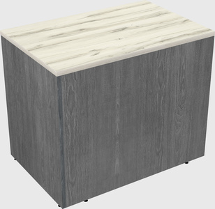 Desk return - wooden base