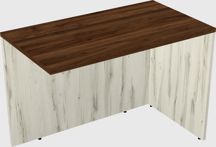 Desk return - wooden base