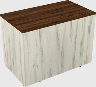 Desk return - wooden base
