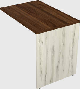 Desk return - wooden base