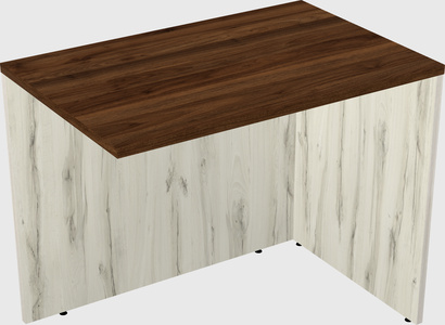 Desk return - wooden base