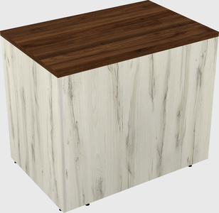 Desk return - wooden base
