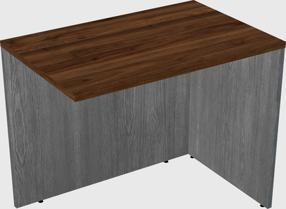 Desk return - wooden base