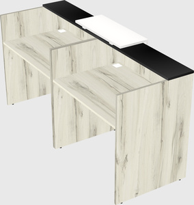 Shared u-shaped reception desks