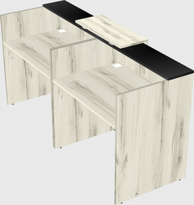 Shared u-shaped reception desks