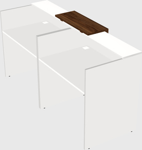 Shared u-shaped reception desks