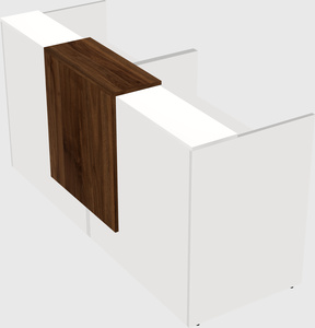 Shared u-shaped reception desks