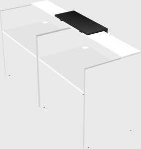 Shared u-shaped reception desks