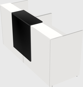 Shared u-shaped reception desks