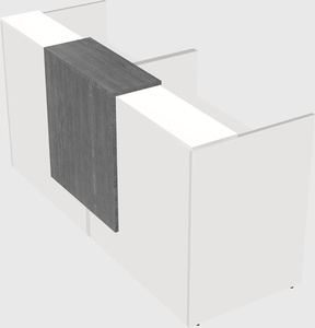 Shared u-shaped reception desks