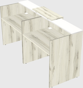 Shared u-shaped reception desks