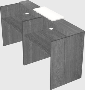 Shared u-shaped reception desks