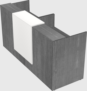 Shared u-shaped reception desks