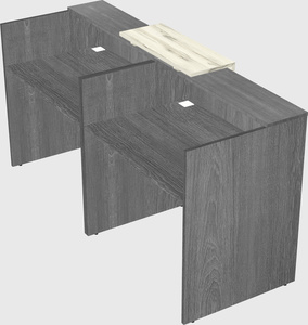 Shared u-shaped reception desks