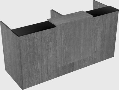 Shared u-shaped reception desks