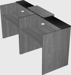 Shared u-shaped reception desks