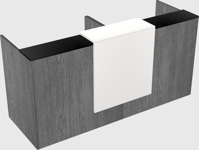 Shared u-shaped reception desks