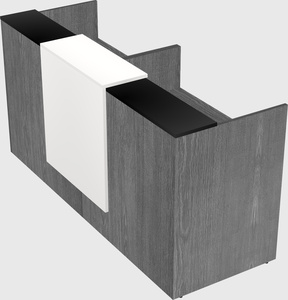 Shared u-shaped reception desks