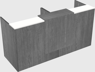 Shared u-shaped reception desks