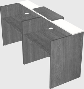 Shared u-shaped reception desks