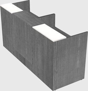 Shared u-shaped reception desks