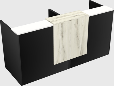 Shared u-shaped reception desks