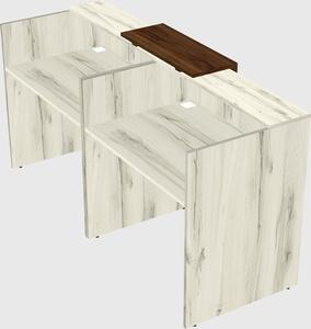 Shared u-shaped reception desks