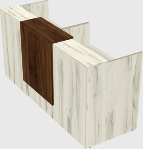 Shared u-shaped reception desks
