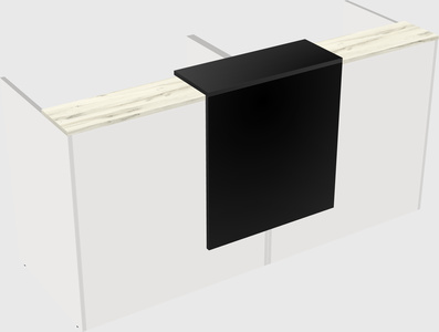 Shared u-shaped reception desks