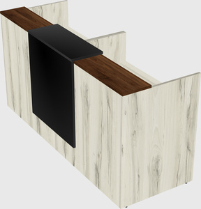 Shared u-shaped reception desks