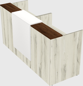 Shared u-shaped reception desks