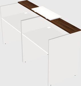 Shared u-shaped reception desks