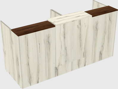 Shared u-shaped reception desks