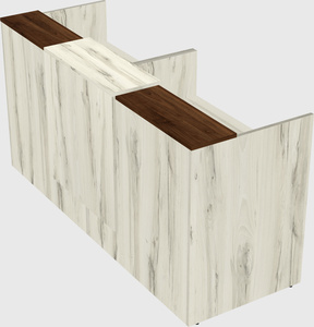 Shared u-shaped reception desks
