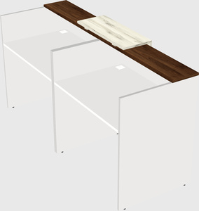 Shared u-shaped reception desks