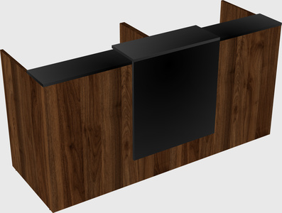 Shared u-shaped reception desks