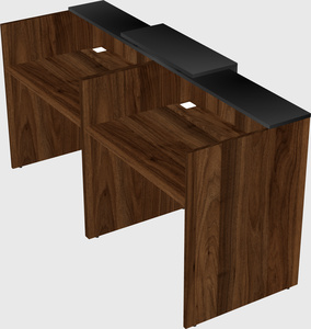 Shared u-shaped reception desks