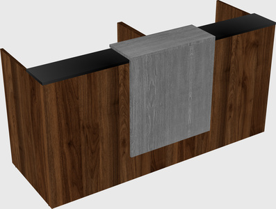 Shared u-shaped reception desks