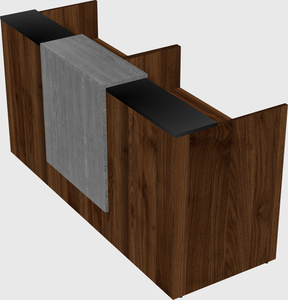 Shared u-shaped reception desks