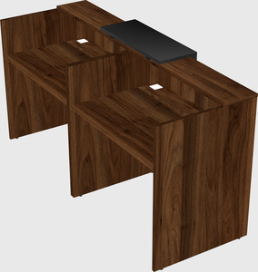 Shared u-shaped reception desks